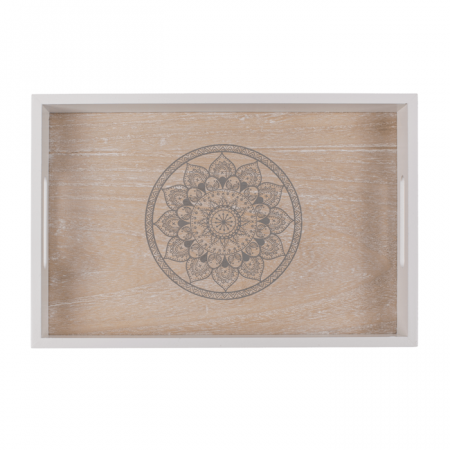 BLU TAVA LEMN MANDALA 35*24CM ALB/NATUR 144259 [4]