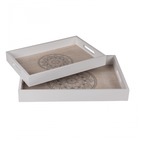 BLU TAVA LEMN MANDALA 35*24CM ALB/NATUR 144259 [2]