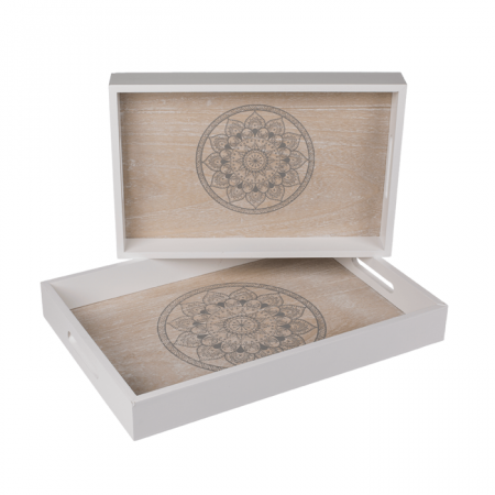 BLU TAVA LEMN MANDALA 35*24CM ALB/NATUR 144259 [1]