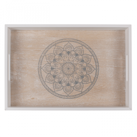 BLU TAVA LEMN MANDALA 35*24CM ALB/NATUR 144259 [3]