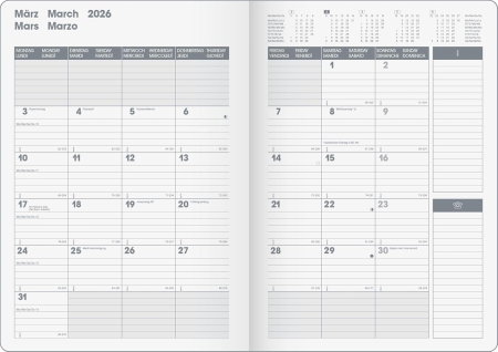 AGENDA DATATA LUNAR SLIMLINE B5 2026 BALADEK NEGRU 73933906 [2]