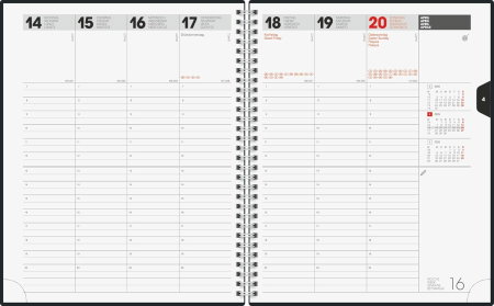 AGENDA DATATA SAPTAMANAL 2026 MANAGER WT7 21*26 COPERTA SOFT ARGINTIU 76164846 [2]