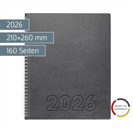 AGENDA DATATA SAPTAMANAL 2026 MANAGER WT7 21*26 COPERTA SOFT ARGINTIU 76164846 [1]