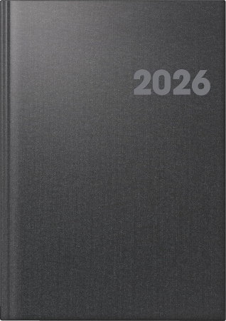 AGENDA DATATA SAPTAMANAL BRUNNEN A4 2026 NEGRU METALIC 76361906 [0]