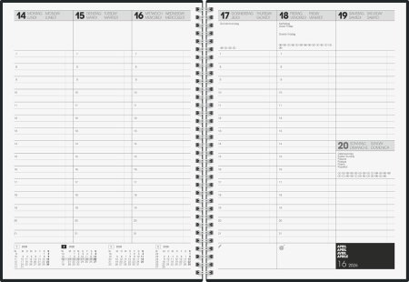 AGENDA DATATA SAPTAMANAL BRUNNEN A4 2026 SPIRA NEGRU 78101906 [2]