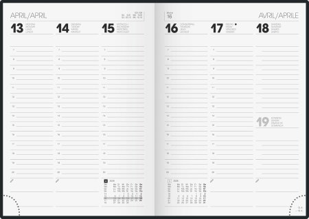 AGENDA DATATA SAPTAMANAL BRUNNEN A5 2026 MODEL FLORAL 79615016 [2]