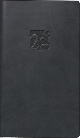 Agende 2026 - AGENDA DATATA SAPTAMANAL RIDOIDE A6 2026 PIELE ECOLOGICA NEGRU 16903016