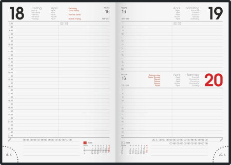 AGENDA DATATA ZILNIC BRUNNEN A5 2026 BALACRON ROSU 79561016 [2]