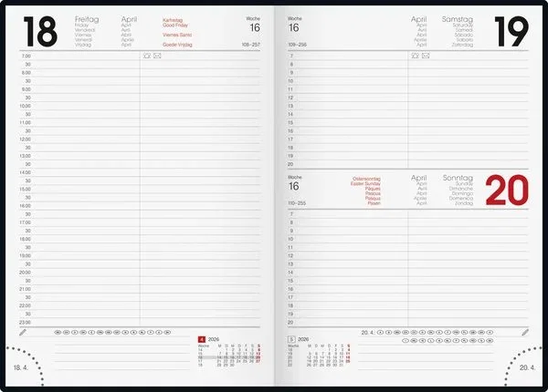 AGENDA DATATA ZILNIC BRUNNEN A5 2026 BALACRON VERDE PETROL 79561046 [1]