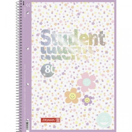 Caiete pentru studenti - BR CAIET A4 80F SPIRA SI PERFORATII HAPPY HIPPIE LINII 67927422