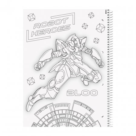 BR CAIET A4 80F SPIRA SI PERFORATII ROBOT HEROES LINII 67927421 [2]