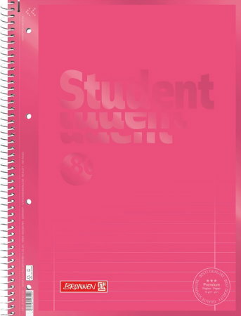 Caiete pentru studenti - CAIET A4 80F SPIRA SI PERFORATII ROSU TULIP LINII 69927125