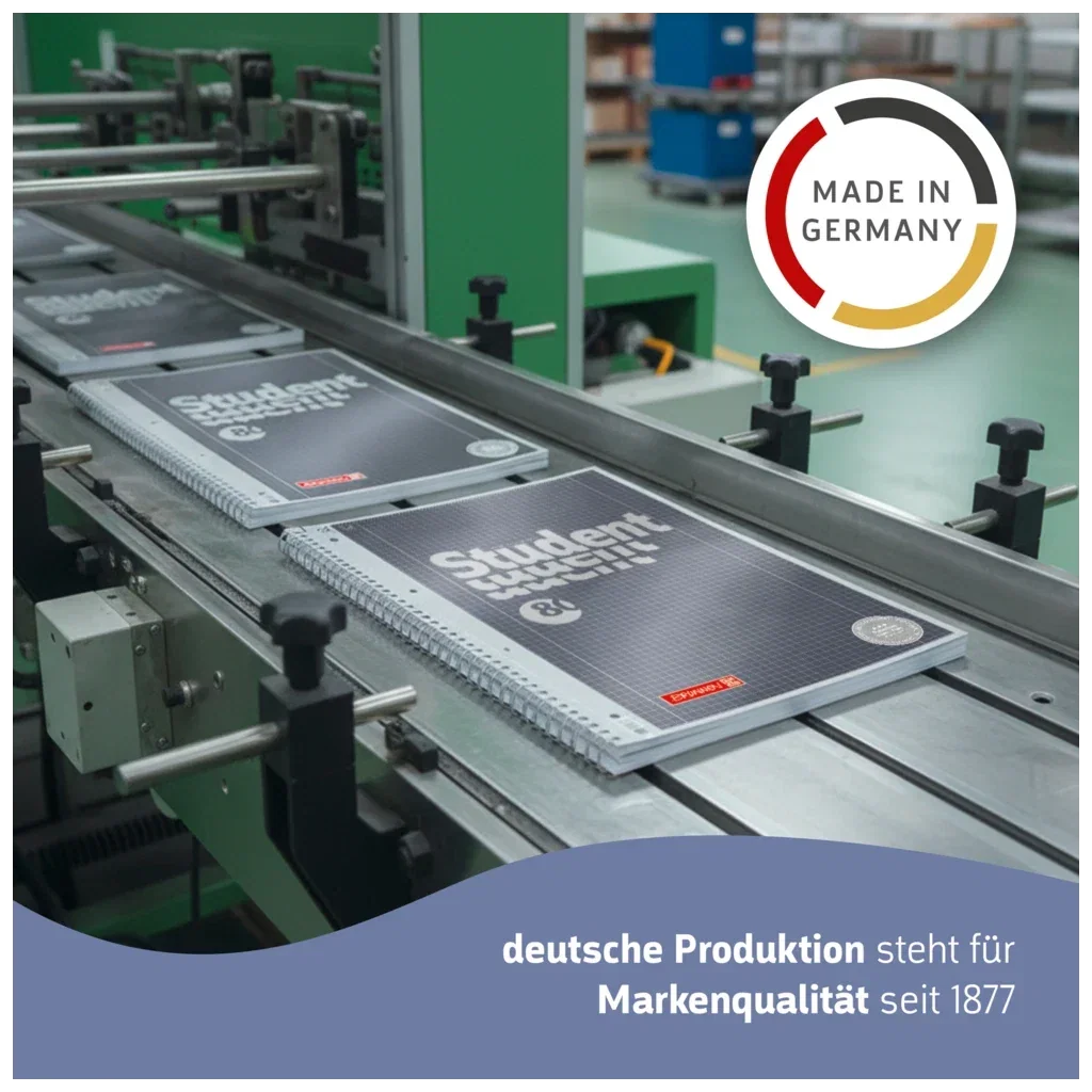Caiet A5 80F Spiră și Perforații Premium Antracit Metalic Pătrățele 1069152 [2]