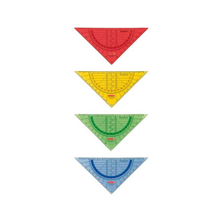 Rigle, echere si raportor plastic - ECHER RAPORTOR GRADAT 16CM 4975402