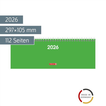 PLANNER BRUNNEN SAPTAMANAL 2026 11*30CM SPIRA VERDE 77261536 [1]
