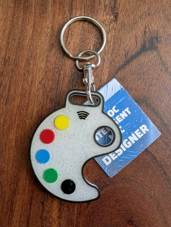 Breloc/ Inel chei, Eticheta bagaje - Breloc Inteligent NFC Designer BNCRV-003