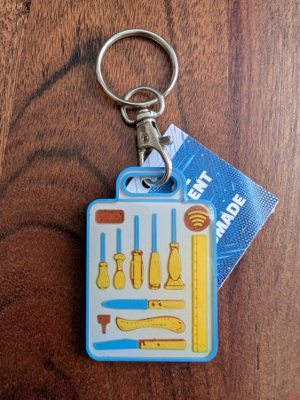 Breloc/ Inel chei, Eticheta bagaje - Breloc Inteligent NFC Handmade BNCRV-004