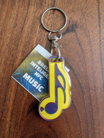 Breloc/ Inel chei, Eticheta bagaje - Breloc Inteligent NFC Music BNCRV-005