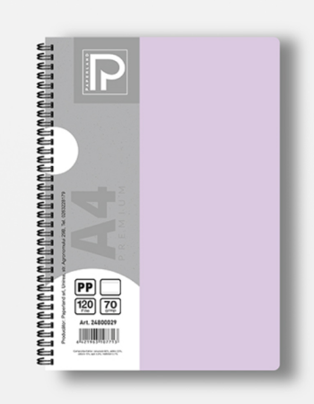 Caiet A4 120 File 70g Linii Spiră Dublă Copertă Plastic 24800029 [5]