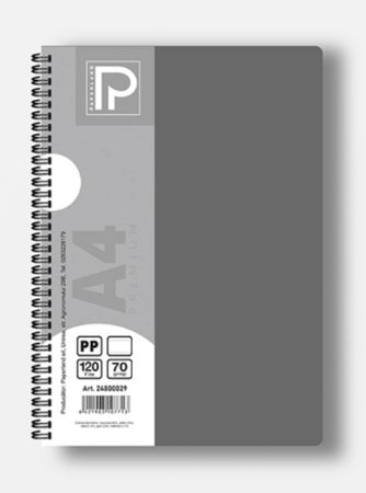 Caiet A4 120 File 70g Linii Spiră Dublă Copertă Plastic 24800029 [6]