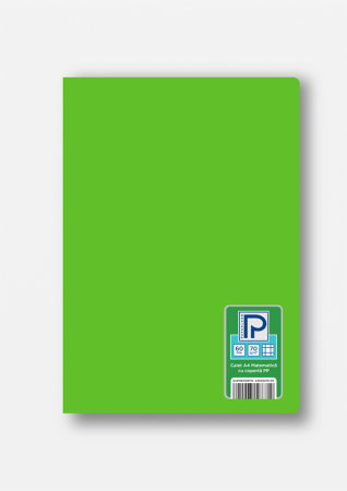 Caiete - Caiet A4 60 File Pătrățele Copertă Plastic Verde