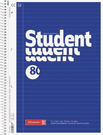 Caiete scolare - Caiet A4 Brunnen Student Spira Liniat Albastru 1069941