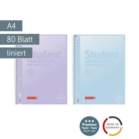 CAIET A4 80F SPIRA SI PERFORATII PASTEL II LINII 6932794 [1]