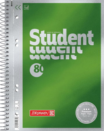 Caiete de Calitate - Caiet A5 Spira Perforatii 80 File Velin Brunnen