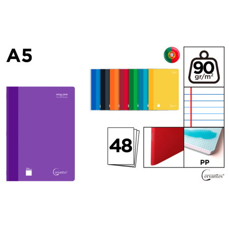 Caiete scolare - Caiet A5 IPB PP 48F 90g Linii Diverse Culori CE005-3