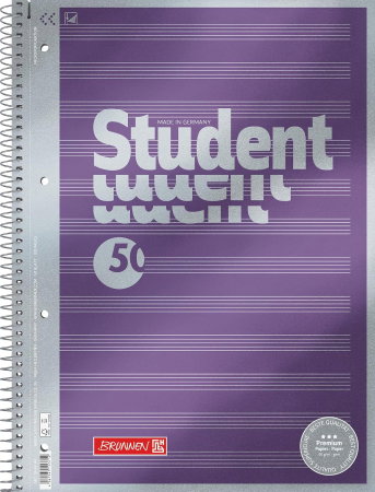 Caiete studentesti - Caiet Muzica A4 Spira Perforatii 50 File Brunnen