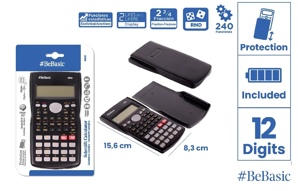 Calculatoare de birou - CALCULATOR STIINTIFIC BeBasic 12 DIG S061