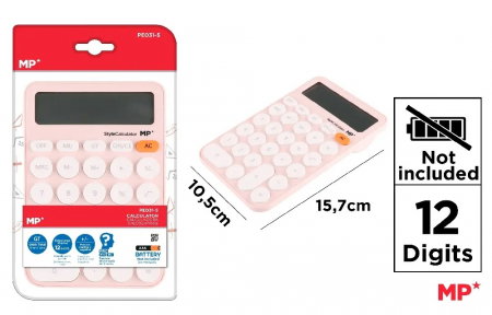 Calculatoare de birou pt studenti - CALCULATOR STYLE IPB 12DIG ROZ PE031-5