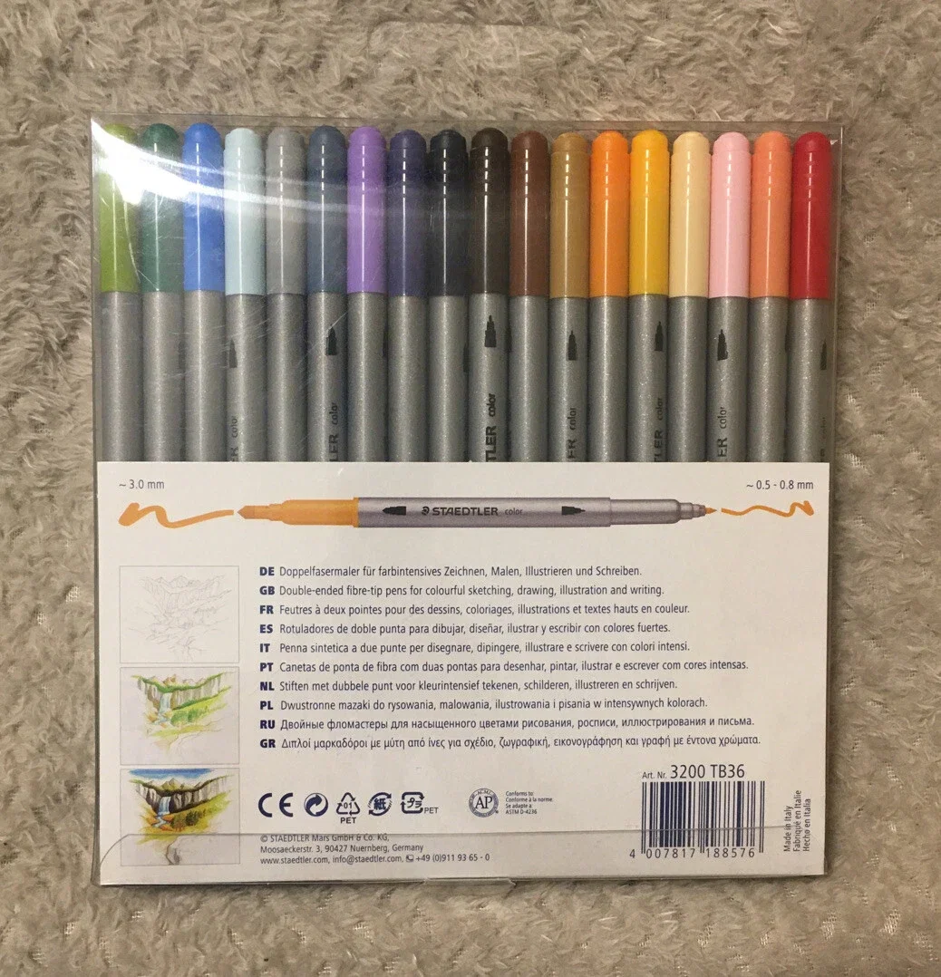 Set 36 Carioci 2 Capete Staedtler 3200TB36 [4]