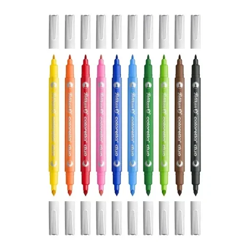 Carioci Pelikan Colorella Duo 10 Culori Vârf Dublu 400207803 [3]