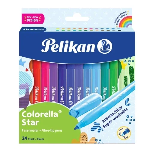 Import - Carioci Pelikan Colorella Star 24 Culori 822312