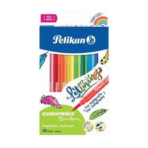 RECHIZITE SCOLARE IPB - Carioci Pelikan Colorella Super Brush 10 Culori 814577