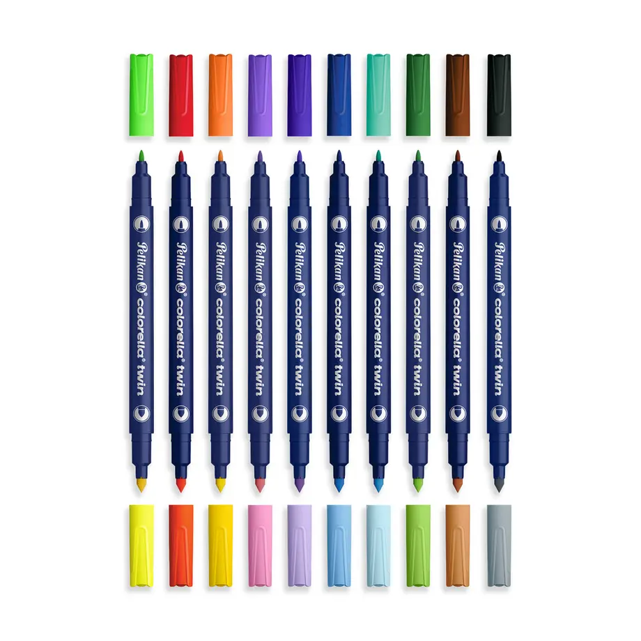 Carioci Pelikan Colorella Twin 10/Set + Highlighter C304 [1]