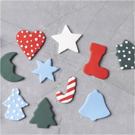 FORME METAL Cookie Cutters, Christmas Shapes, 3-5.7cm, 10 pc 782909 [1]