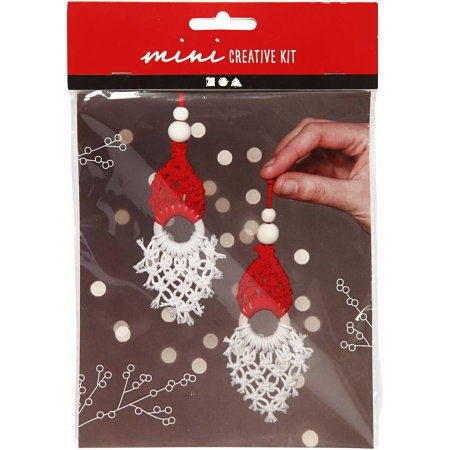MINI KIT CREATIV CRACIUN DECORATIUNI SUSPENDATE MACRAME  977410 [3]