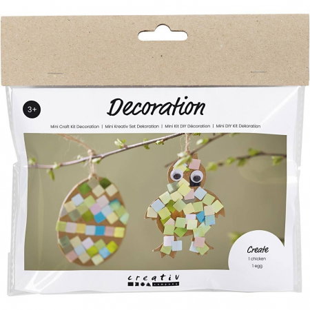 Selecție Articole Paște la Super Preț - CC MINI KIT CREATIV DECORARE FIGURINE DE PASTE DIN CARTON MOZAIC 977683