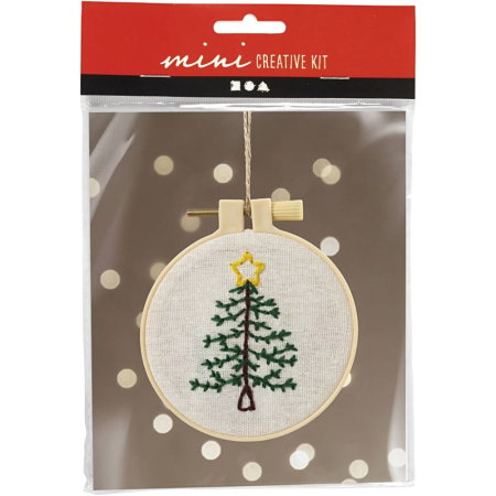 Seturi creative Christmas - MINI KIT CREATIV DECORATIUNI SUSPENDATE BRODATE BRAD 977488