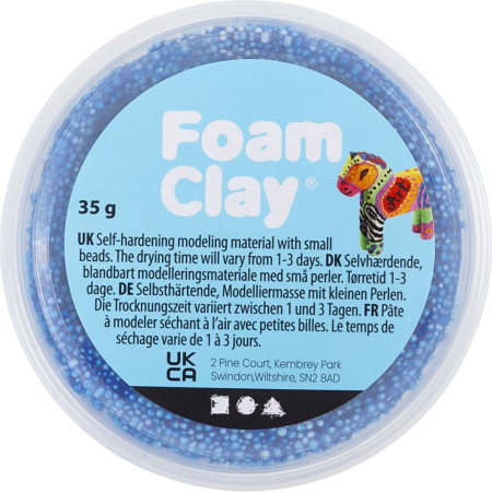 Spumă de modelaj cu uscare la aer FOAM CLAY 35G ALBASTRU 789228 [1]