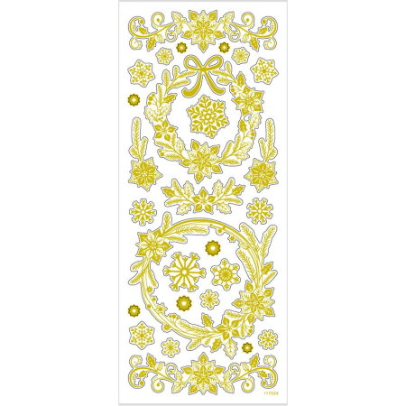 STICKER DECOR CHRISTMAS GOLD STARS 29150 [2]