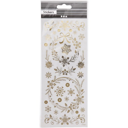 STICKER DECOR CHRISTMAS GOLD STARS 29150 [0]