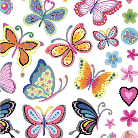 STICKER DECOR FLUTURASI COLORATI 28885 [1]