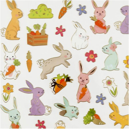 STICKER DECOR IEPURAS DE PASTE 29065 [1]