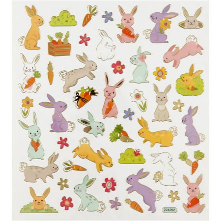 STICKER DECOR IEPURAS DE PASTE 29065 [3]