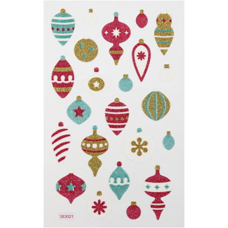 DE SEZON - CC STICKER DECOR ORNAMENTE DE CRACIUN 280012