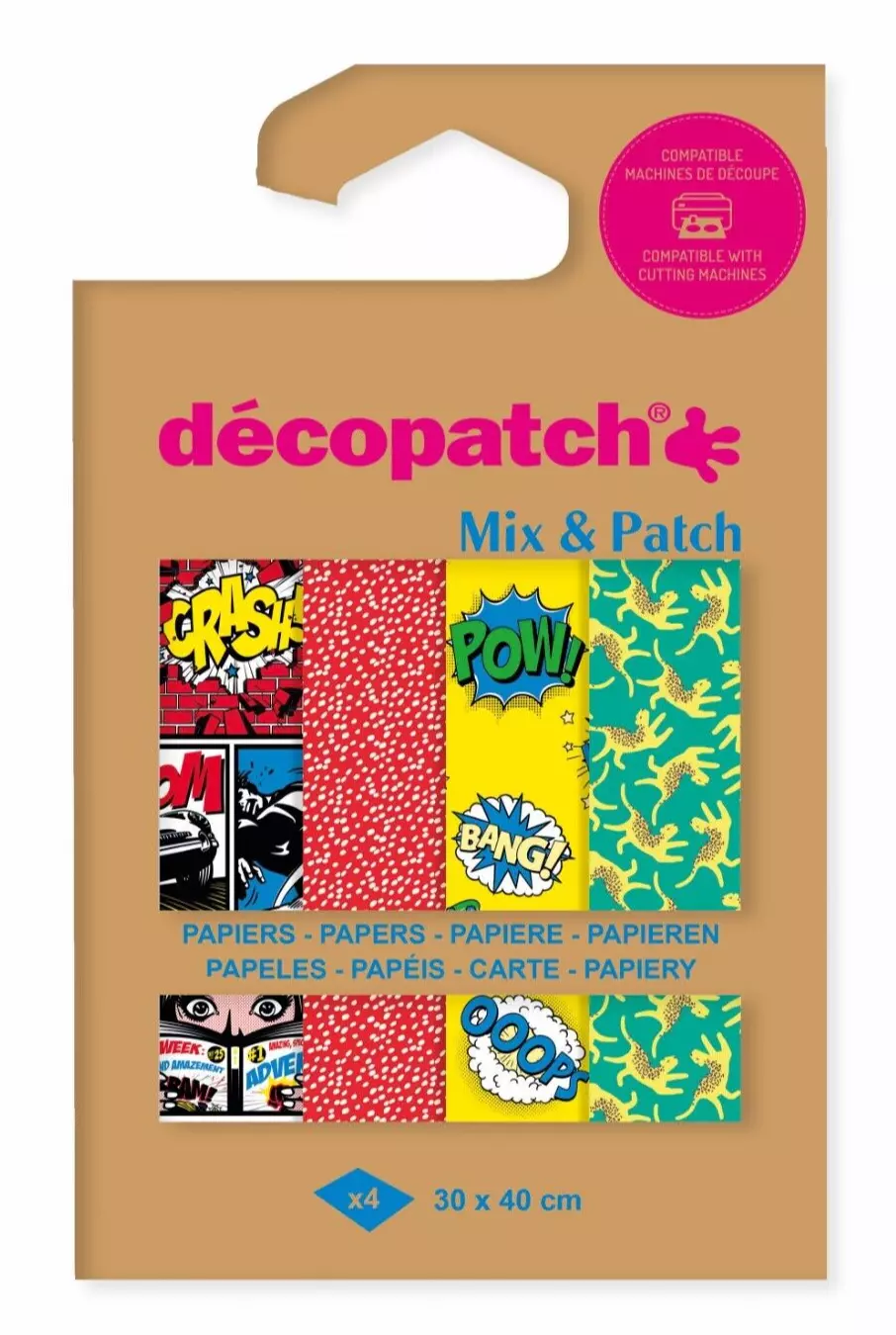 CF HARTIE DECUPAJ 4/SET 30*40CM SUPERHEROES DP039C [1]