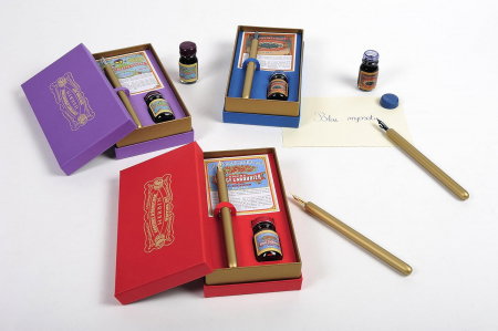 CF SET CALIGRAFIE HERBIN ROUGE CAROUBIER, PENITA CU TOC SI CERNEALA 27279T [1]